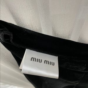 Miu Miu velvet pants. Worn once.